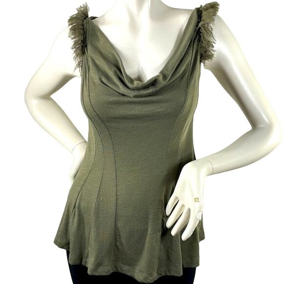 Anthropologie All-Seasons Top- The First Flight Tank By Deletta. XS Loden Green - Picture 1 of 12